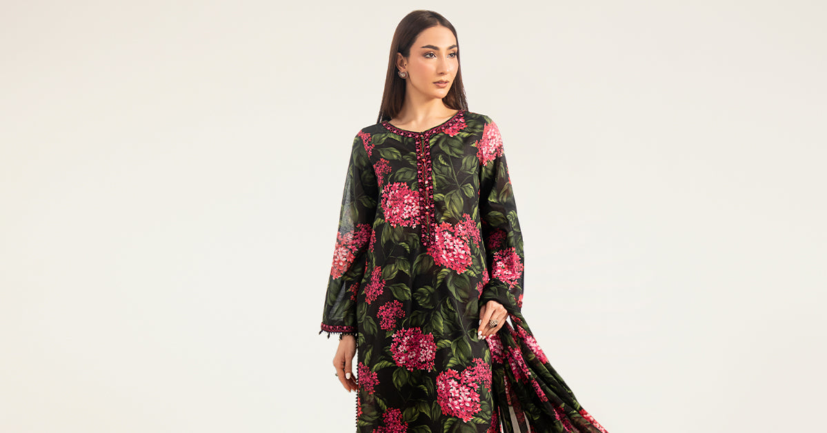 3 Piece Embroidered Lawn Suit