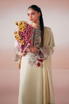 3 Piece Embroidered Raw Silk Suit