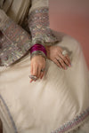 3 Piece Embroidered Raw Silk Suit