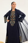 3 Piece Embroidered Raw Silk Suit