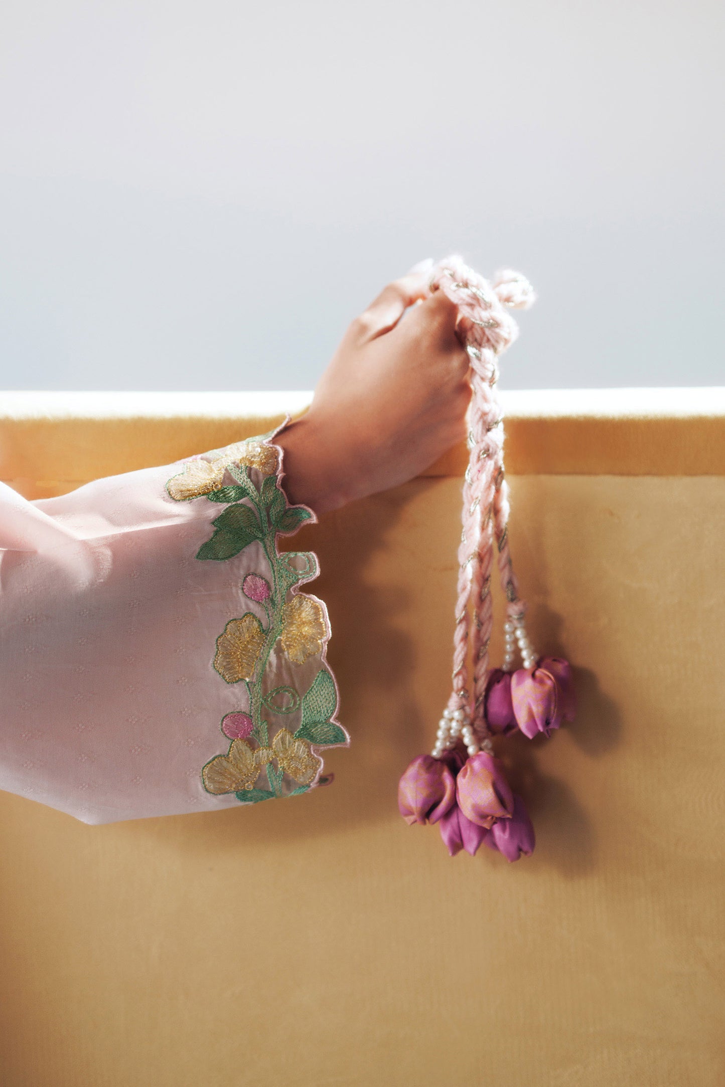 3 Piece Embroidered Dobby Lawn Suit