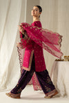 3 Piece Embroidered Linen Suit