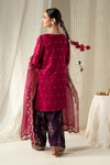 3 Piece Embroidered Linen Suit