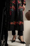 3 Piece Embroidered Linen Suit