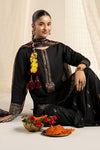 3 Piece Embroidered Dobby Linen Suit