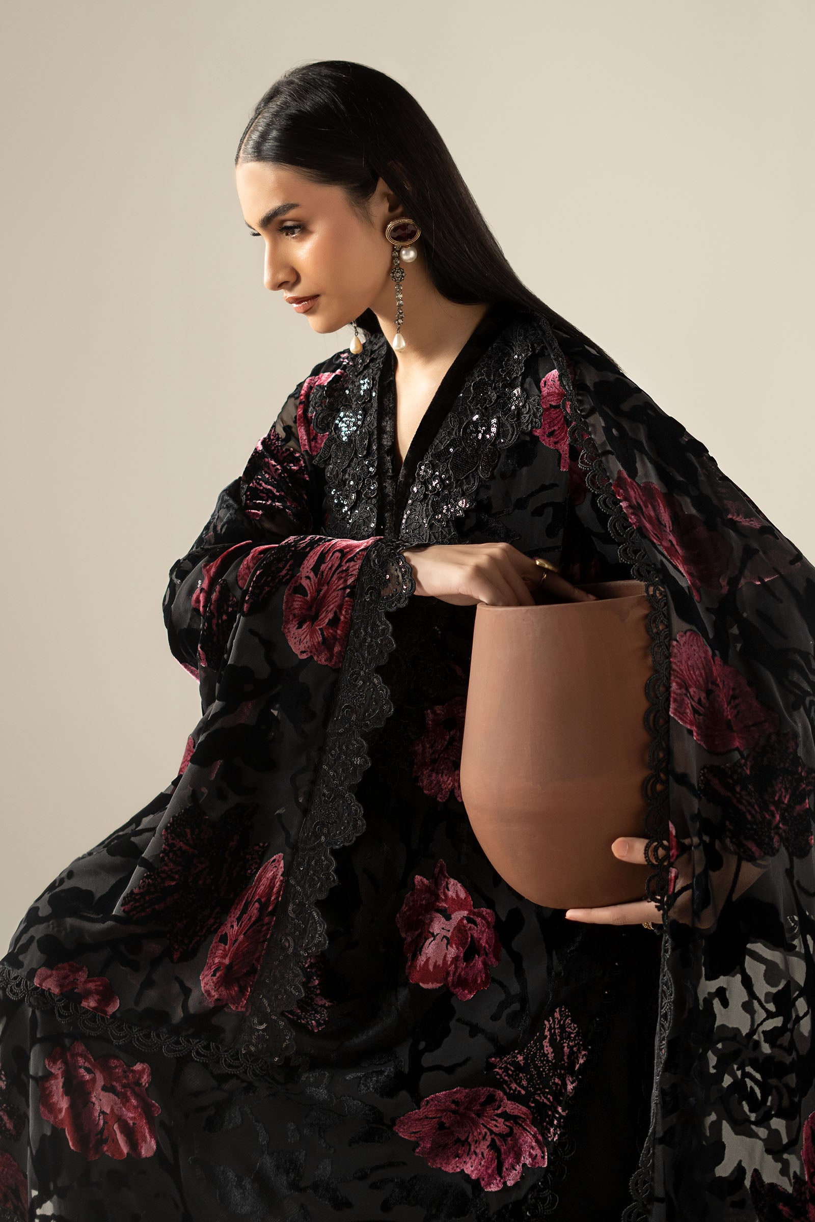 3 Piece Embroidered Palachi Suit