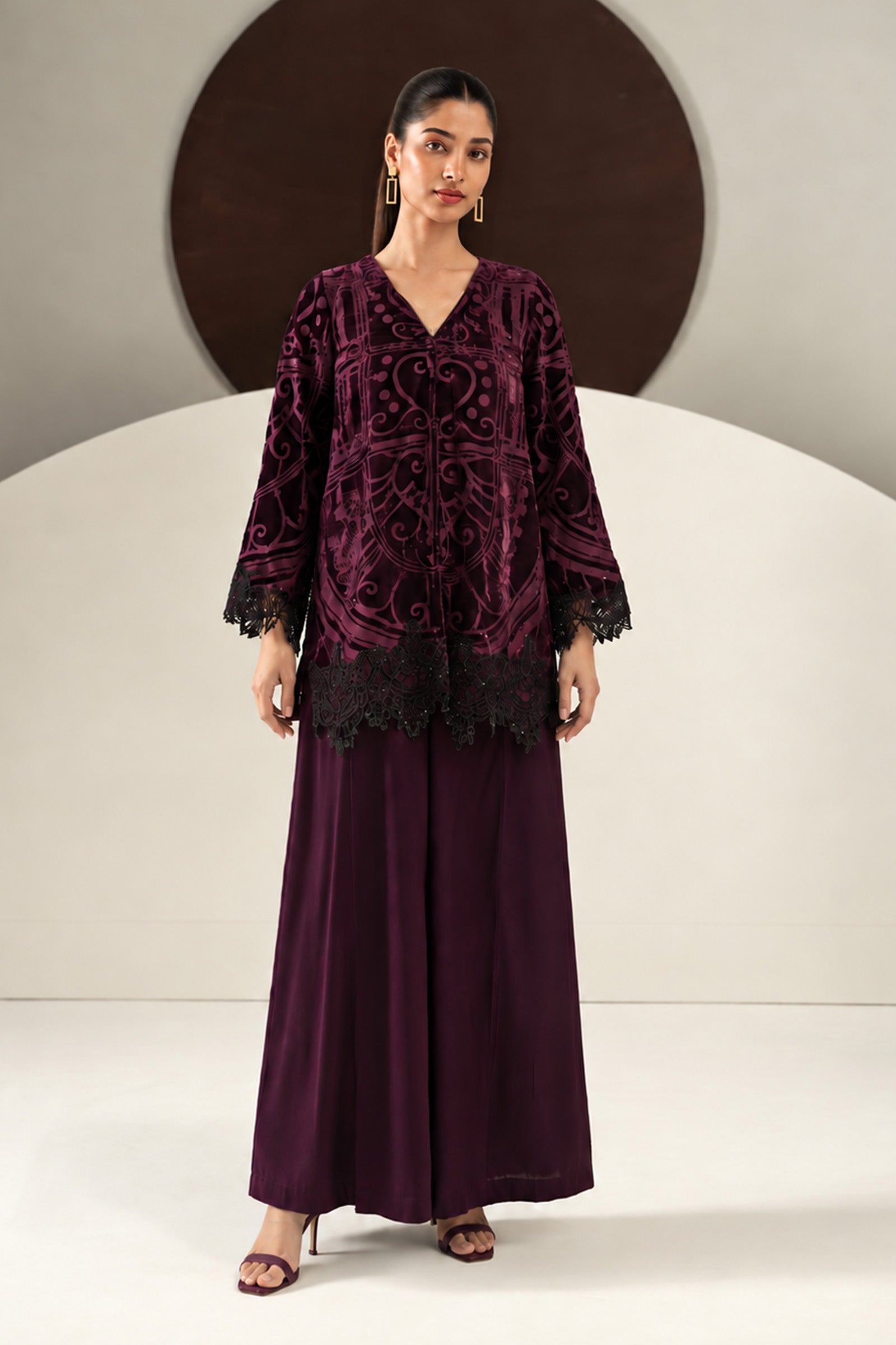 3 Piece Embroidered Palachi Suit