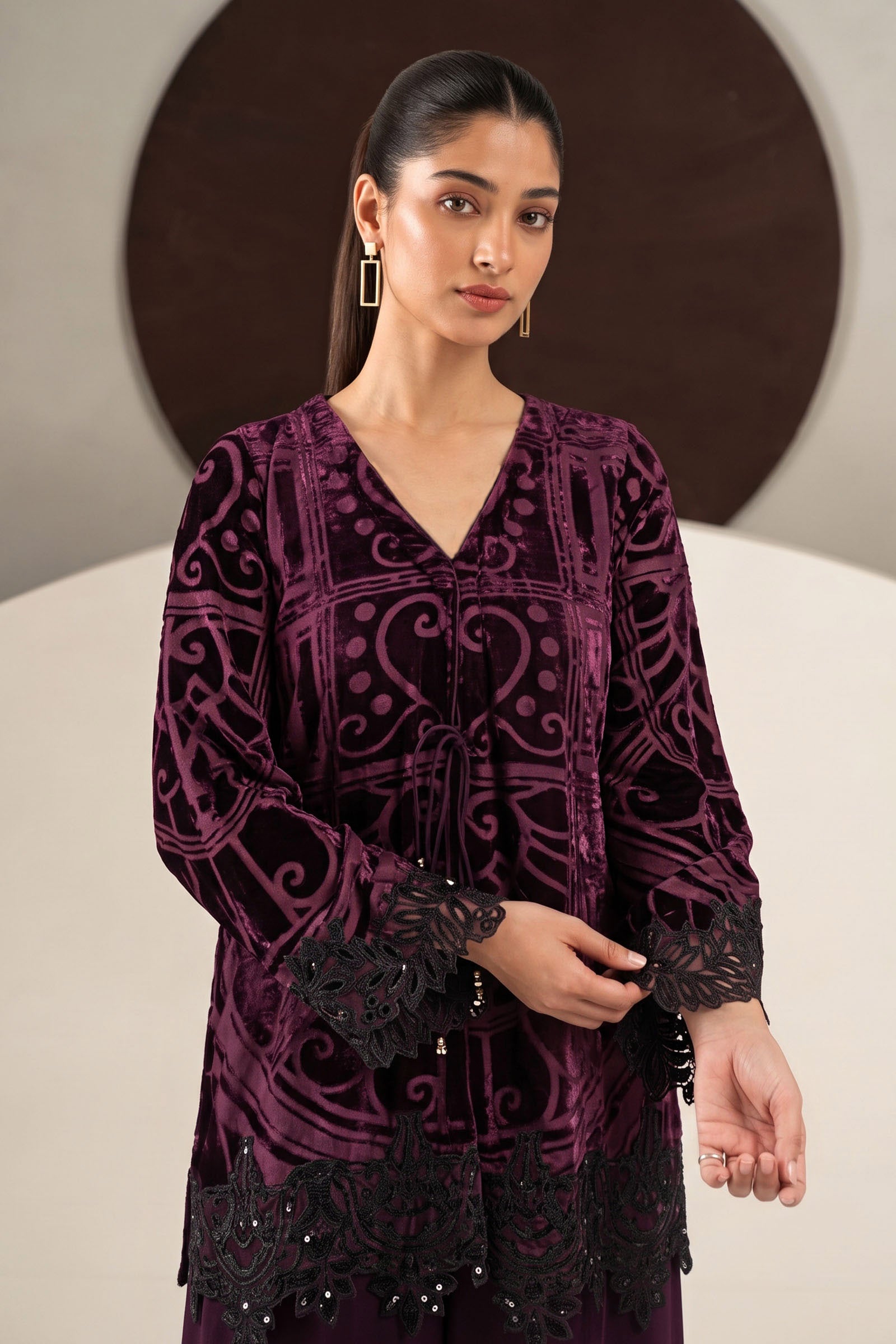 3 Piece Embroidered Palachi Suit