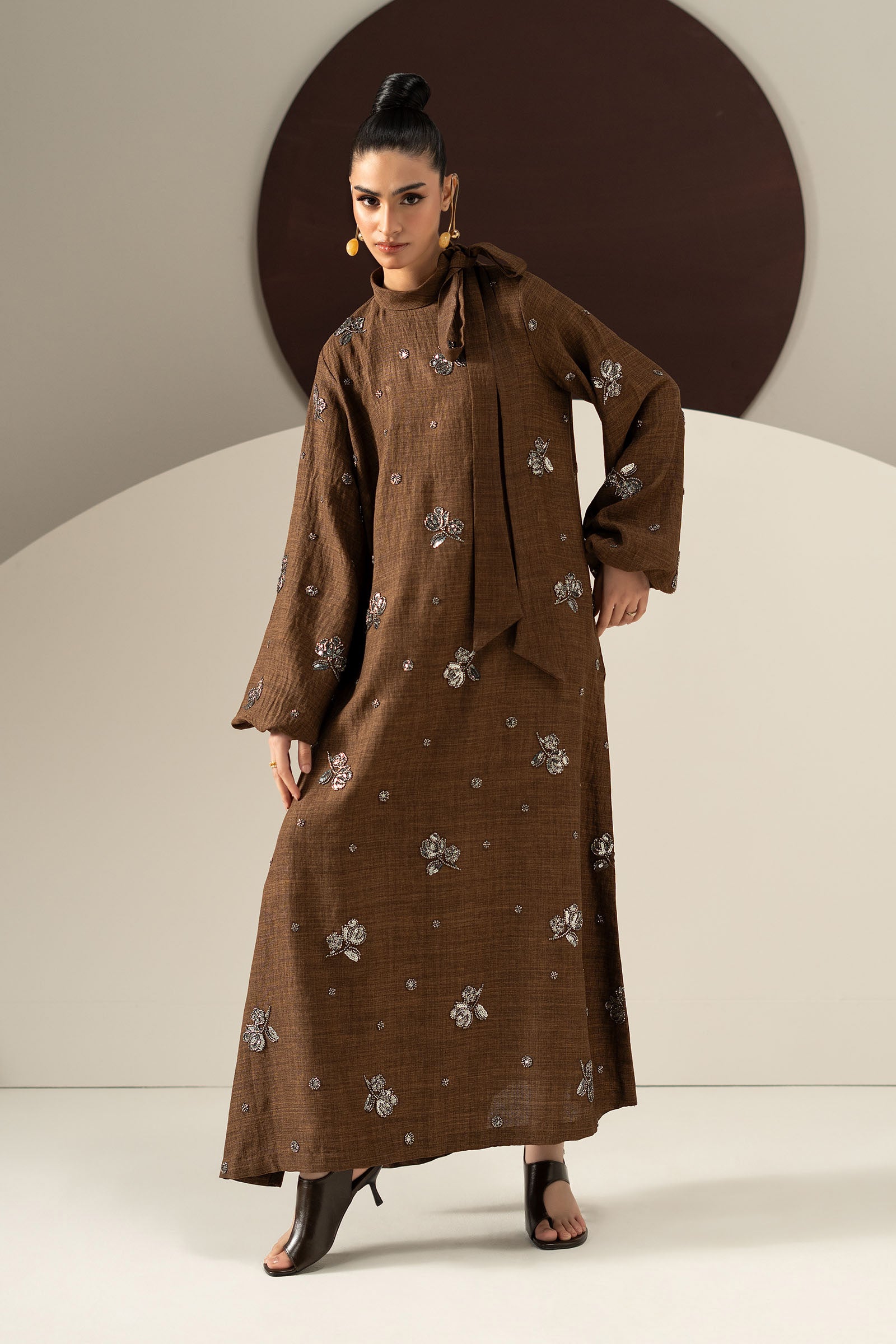 Embroidered Tropical Slub Khaddar Shirt