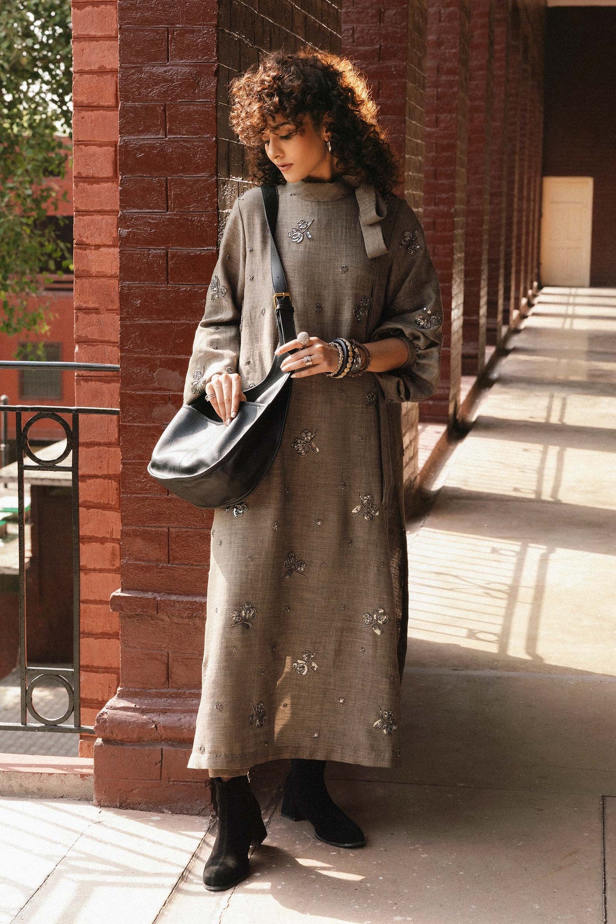 1 Piece Embroidered Tropical Slub Khaddar Shirt
