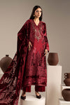 3 Piece Embroidered Velvet Suit