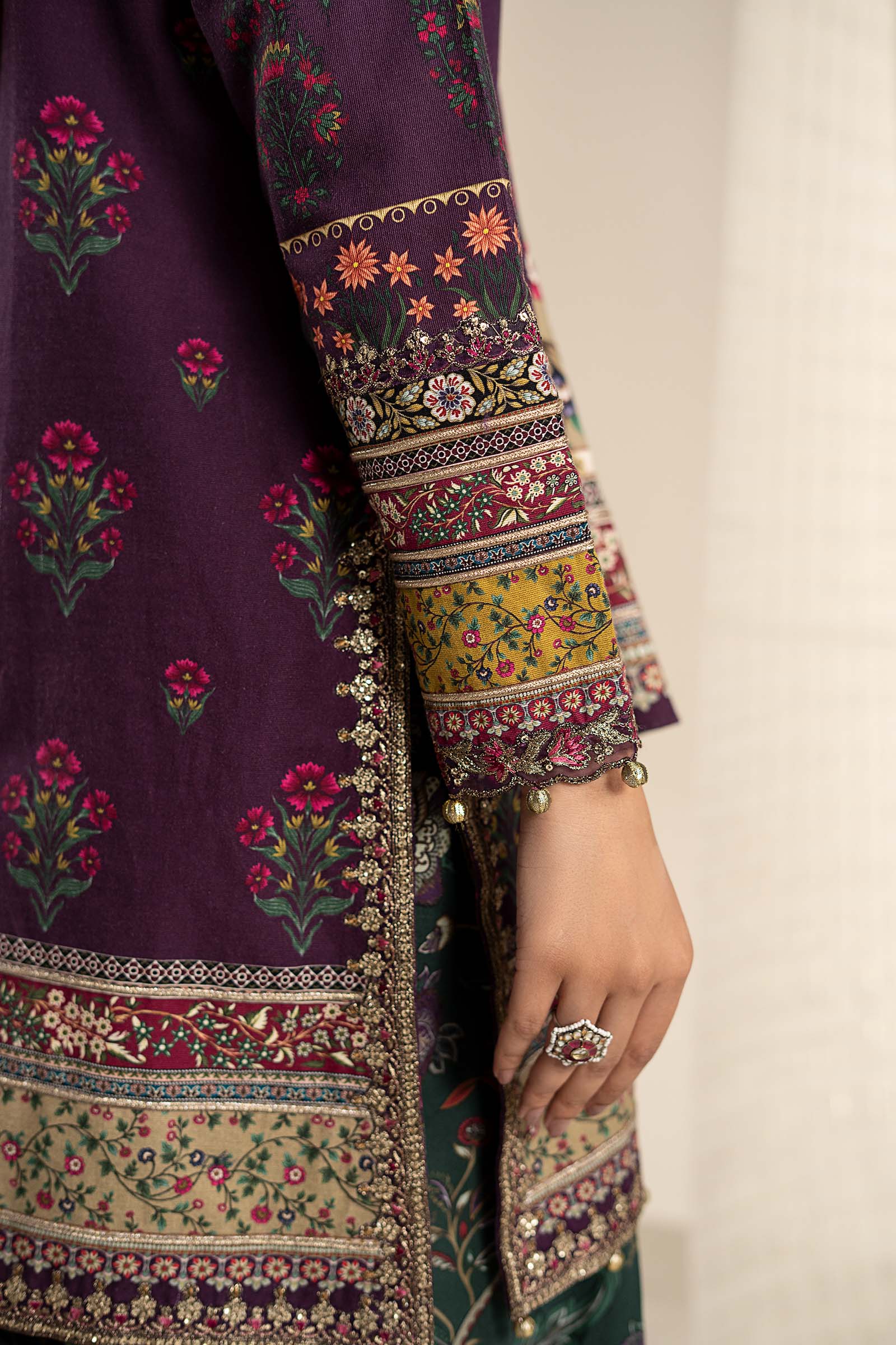 3 Piece Embroidered Khaddar Suit