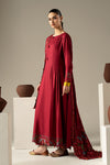 3 Piece Embroidered Linen Suit