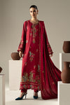 3 Piece Embroidered Linen Suit
