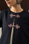 3 Piece Embroidered Linen Suit