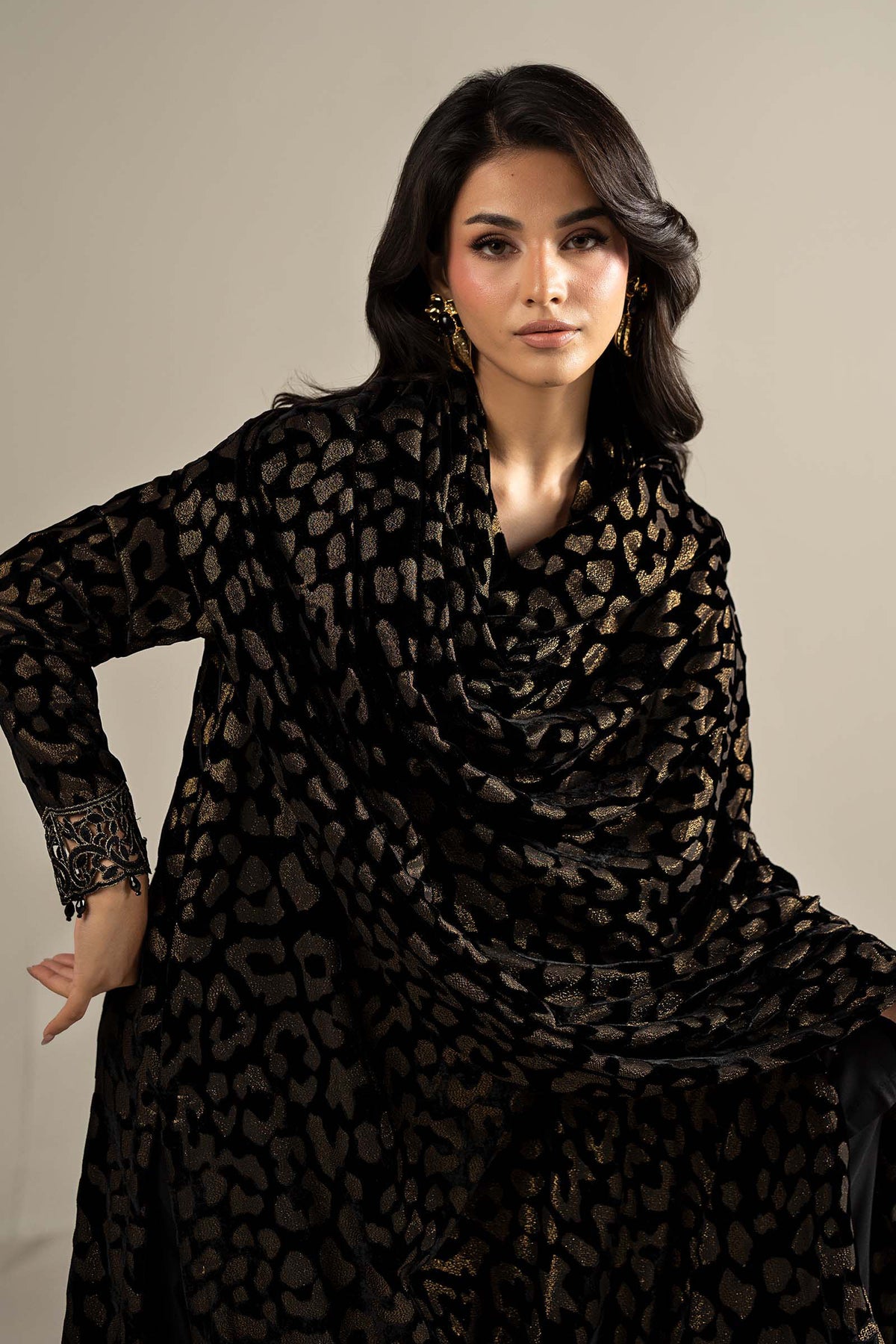 3 Piece Embroidered Palachi Suit