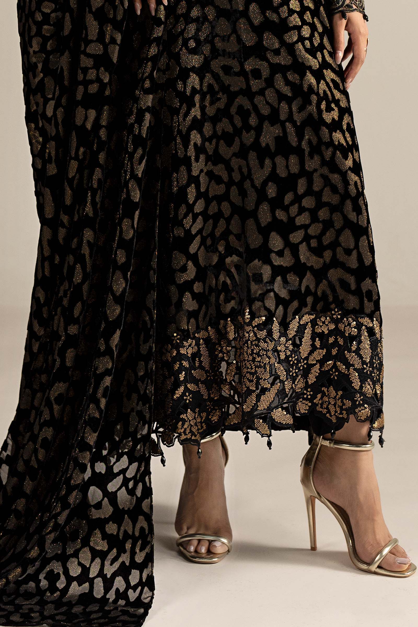 3 Piece Embroidered Palachi Suit