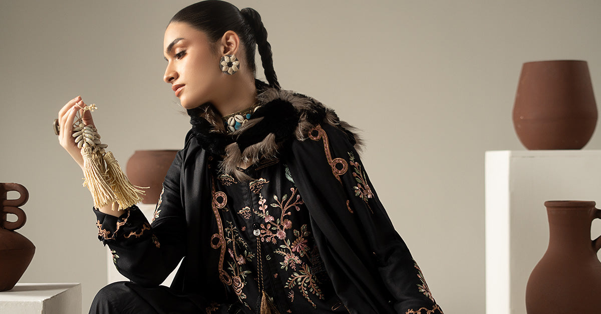3 Piece Embroidered Marina Twill Suit