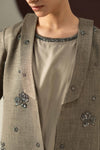 3 Piece Embroidered Tropical Slub Khaddar Suit