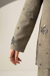 3 Piece Embroidered Tropical Slub Khaddar Suit