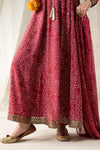 3 Piece Embroidered Raw Silk Suit