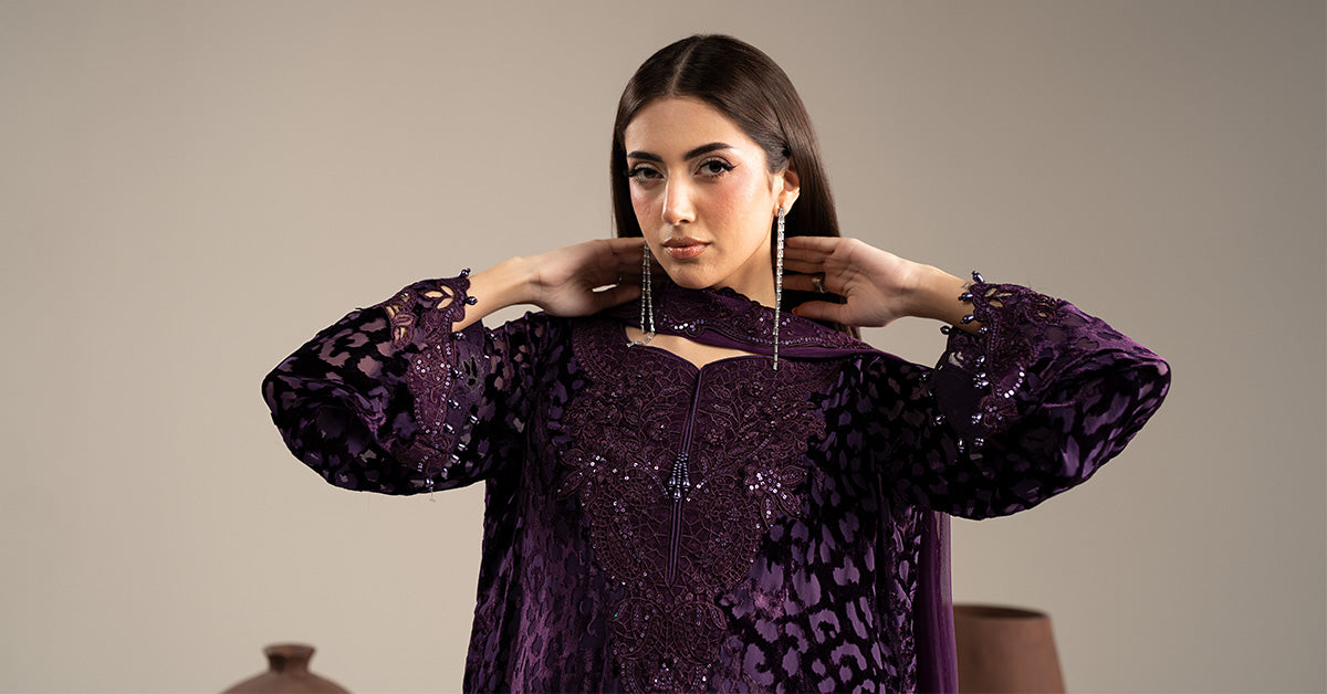 3 Piece Embroidered Palachi Suit