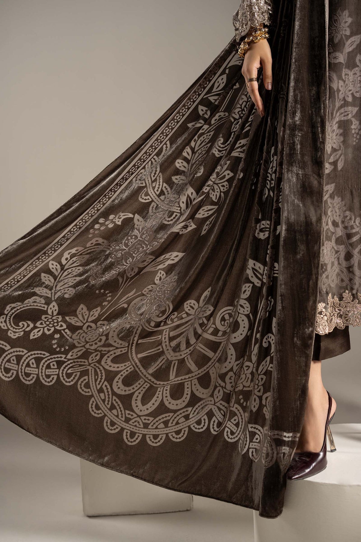 3 Piece Embroidered Palachi Suit