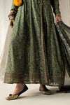 3 Piece Embroidered Raw Silk Suit