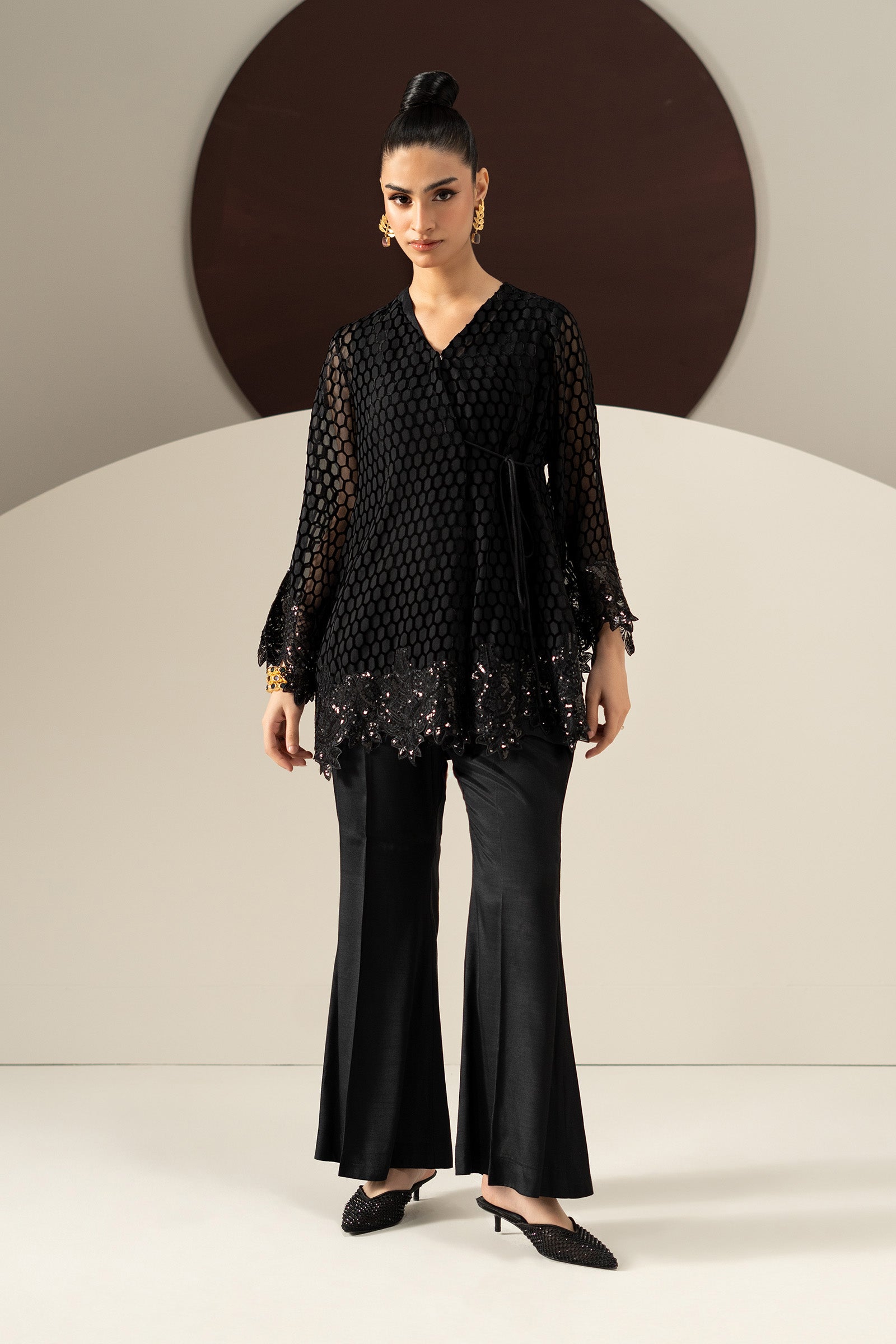 3 Piece Embroidered Palachi Suit