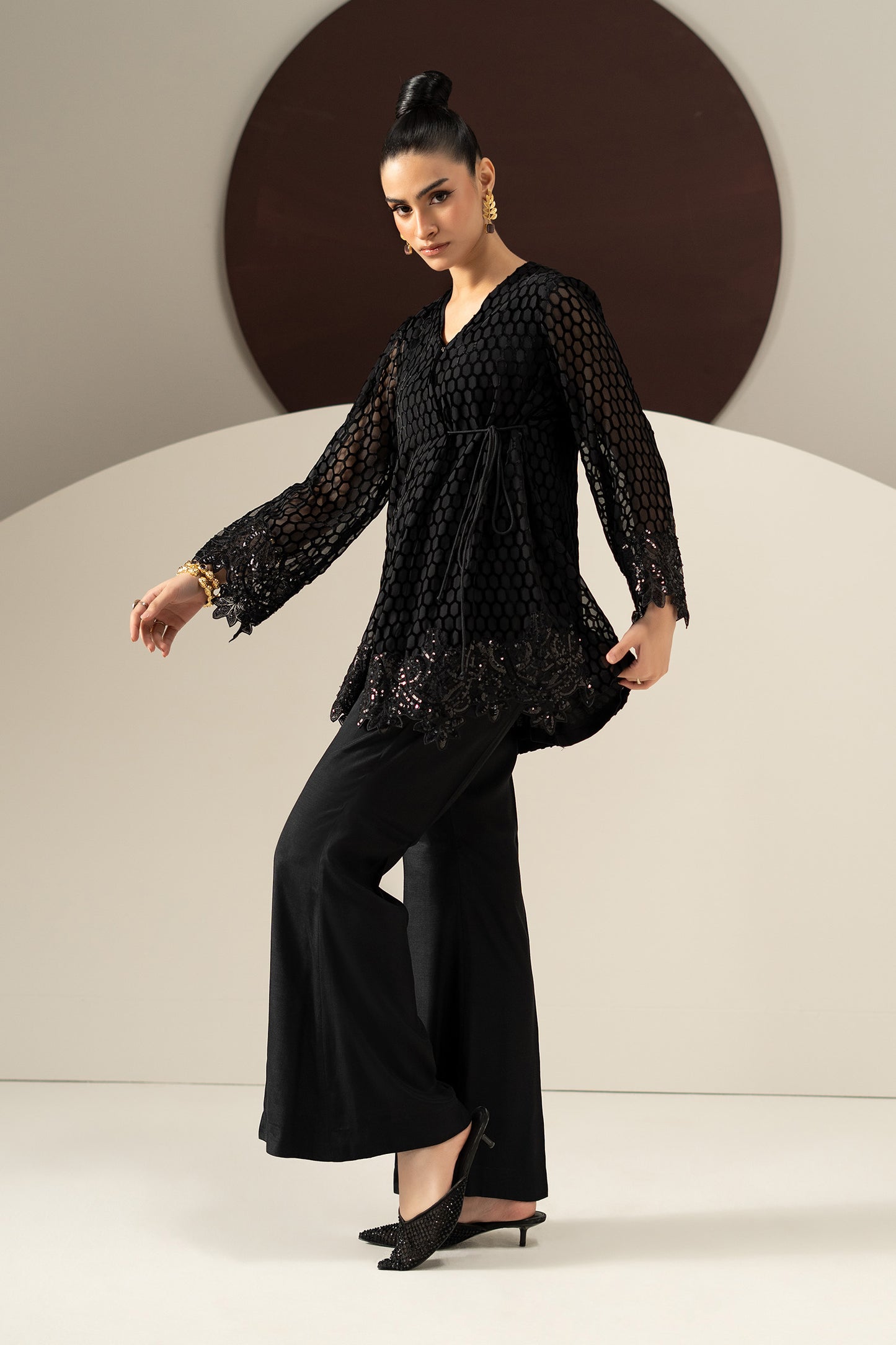 3 Piece Embroidered Palachi Suit