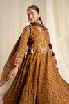 3 Piece Embroidered Raw Silk Suit