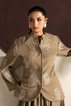 2 Piece Embroidered Blended Wool Suit