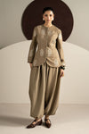 2 Piece Embroidered Blended Wool Suit