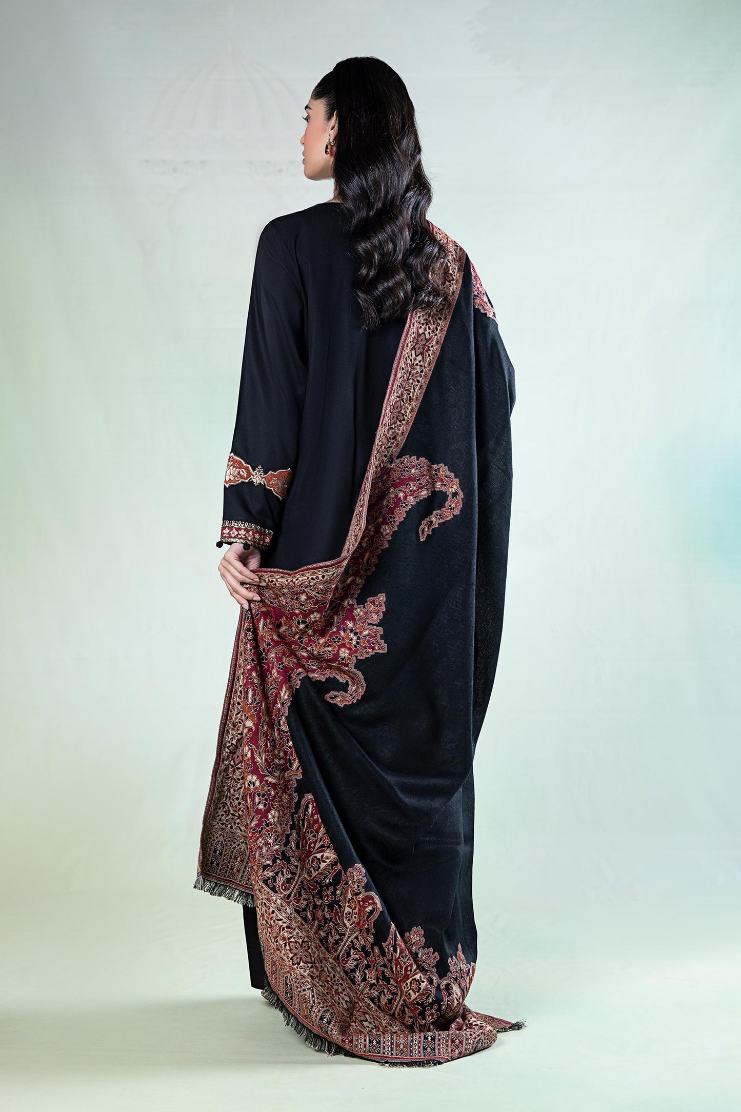 3 Piece Embroidered Linen Suit