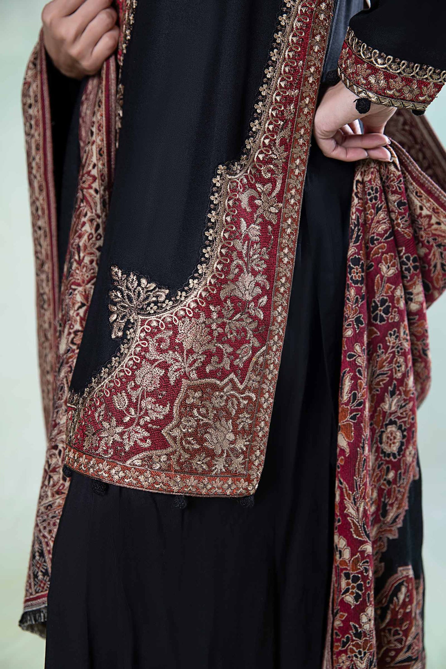 3 Piece Embroidered Linen Suit