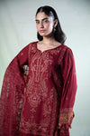 3 Piece Embroidered Khaddar Suit