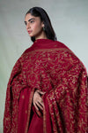 3 Piece Embroidered Linen Suit