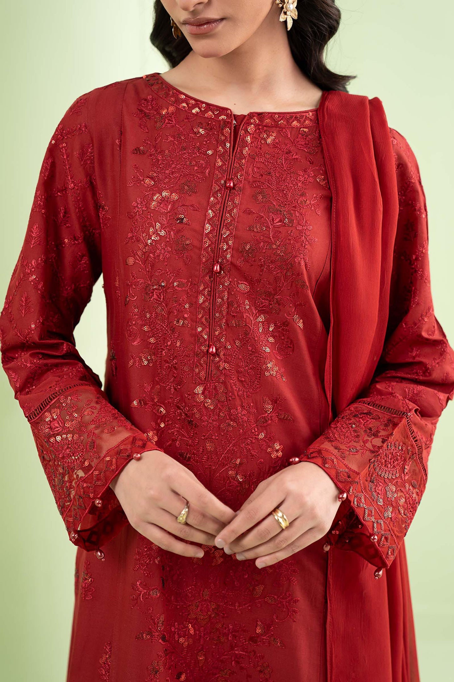 3 Piece Embroidered Lawn Suit