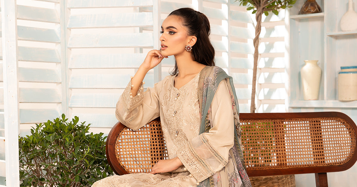 3 Piece Embroidered Lawn Suit