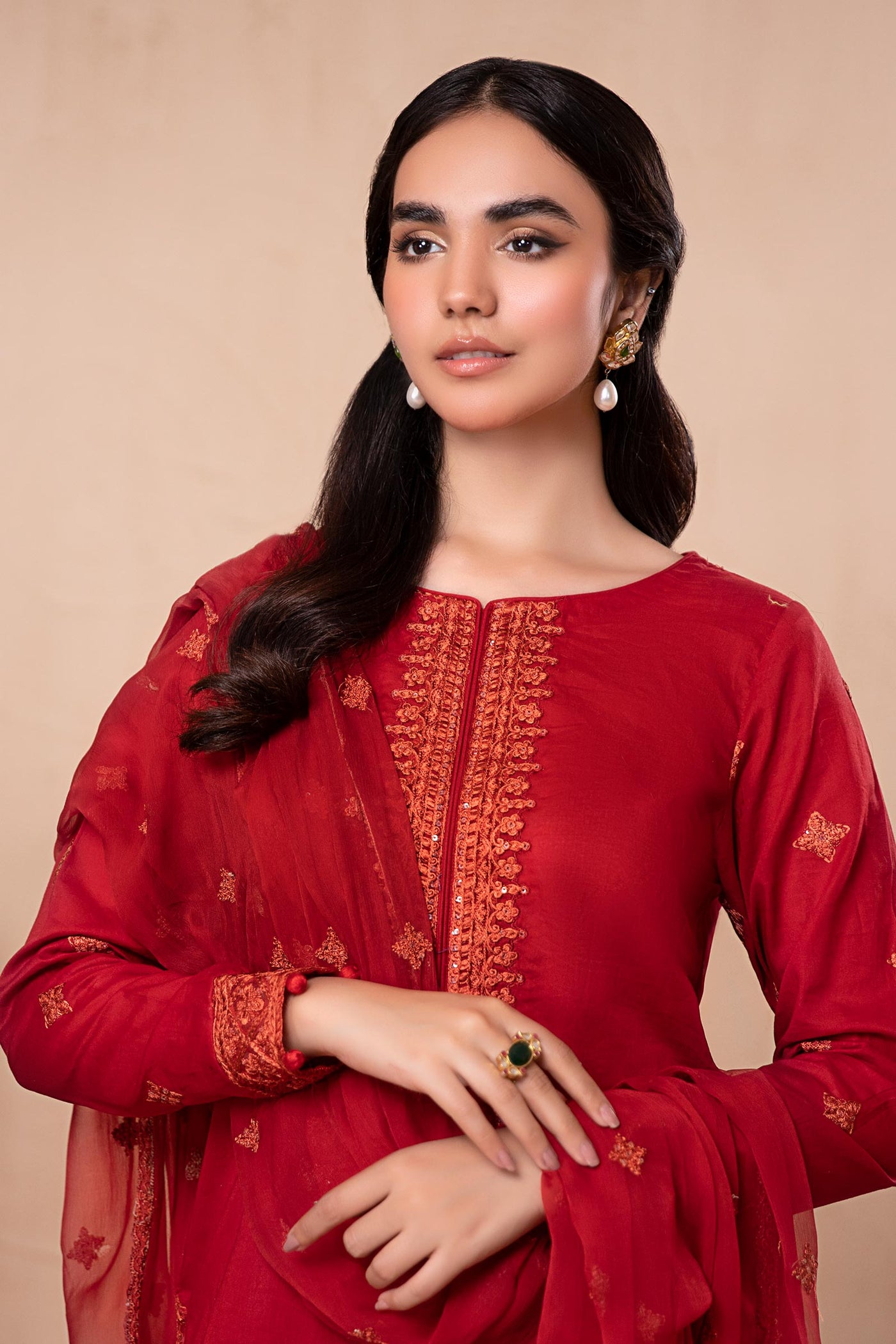 3 Piece Embroidered Lawn Suit