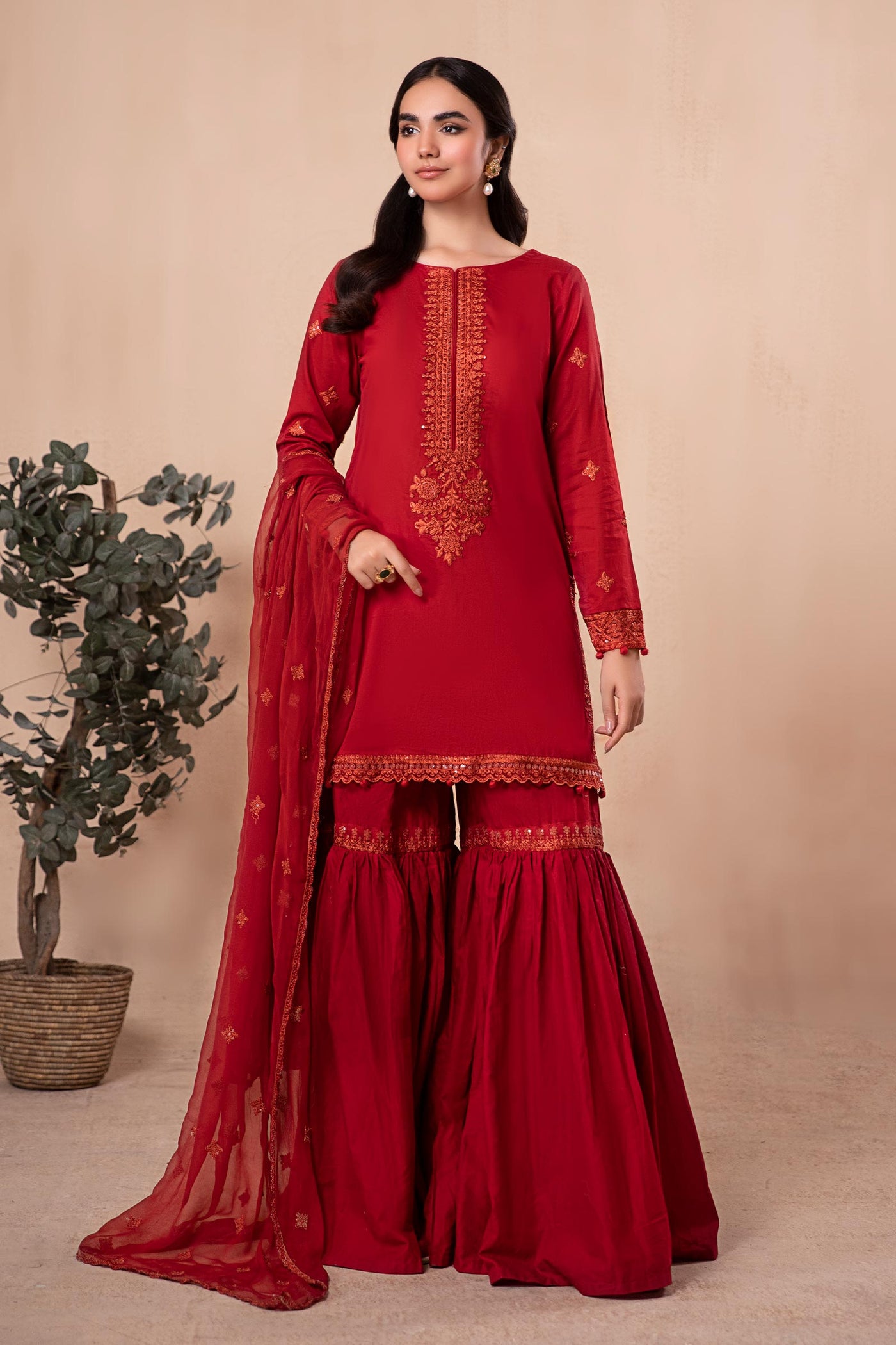 3 Piece Embroidered Lawn Suit