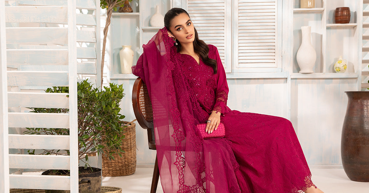 3 Piece Embroidered Lawn Suit