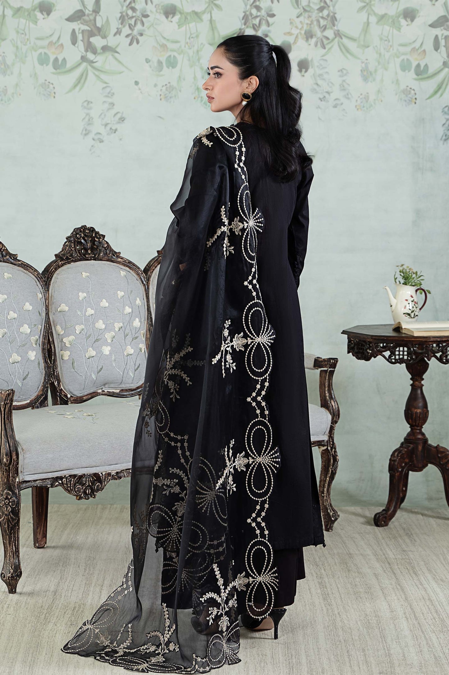 3 Piece Dyed Lawn Suit