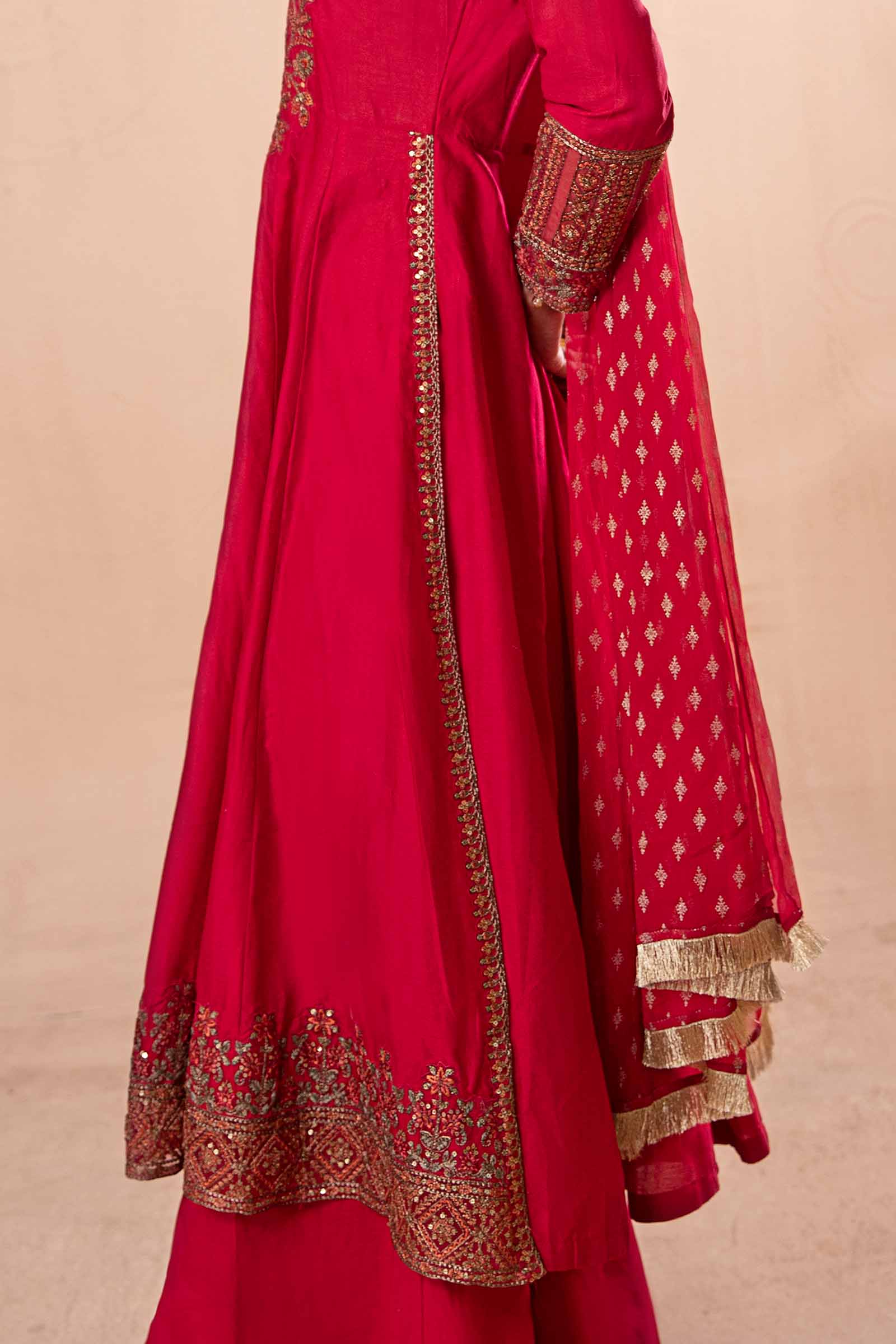 3 Piece Dyed Net Suit