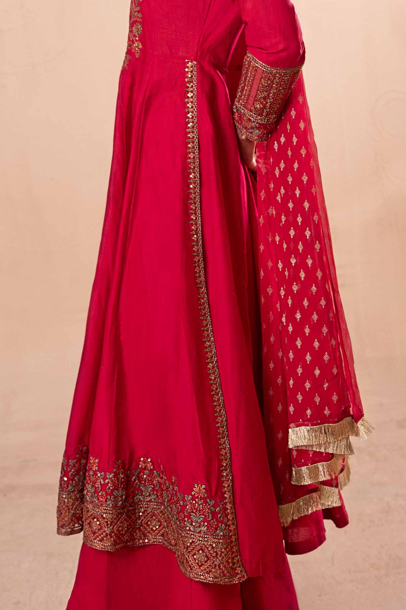 3 Piece Dyed Net Suit