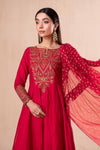 3 Piece Dyed Net Suit