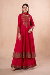 3 Piece Dyed Net Suit