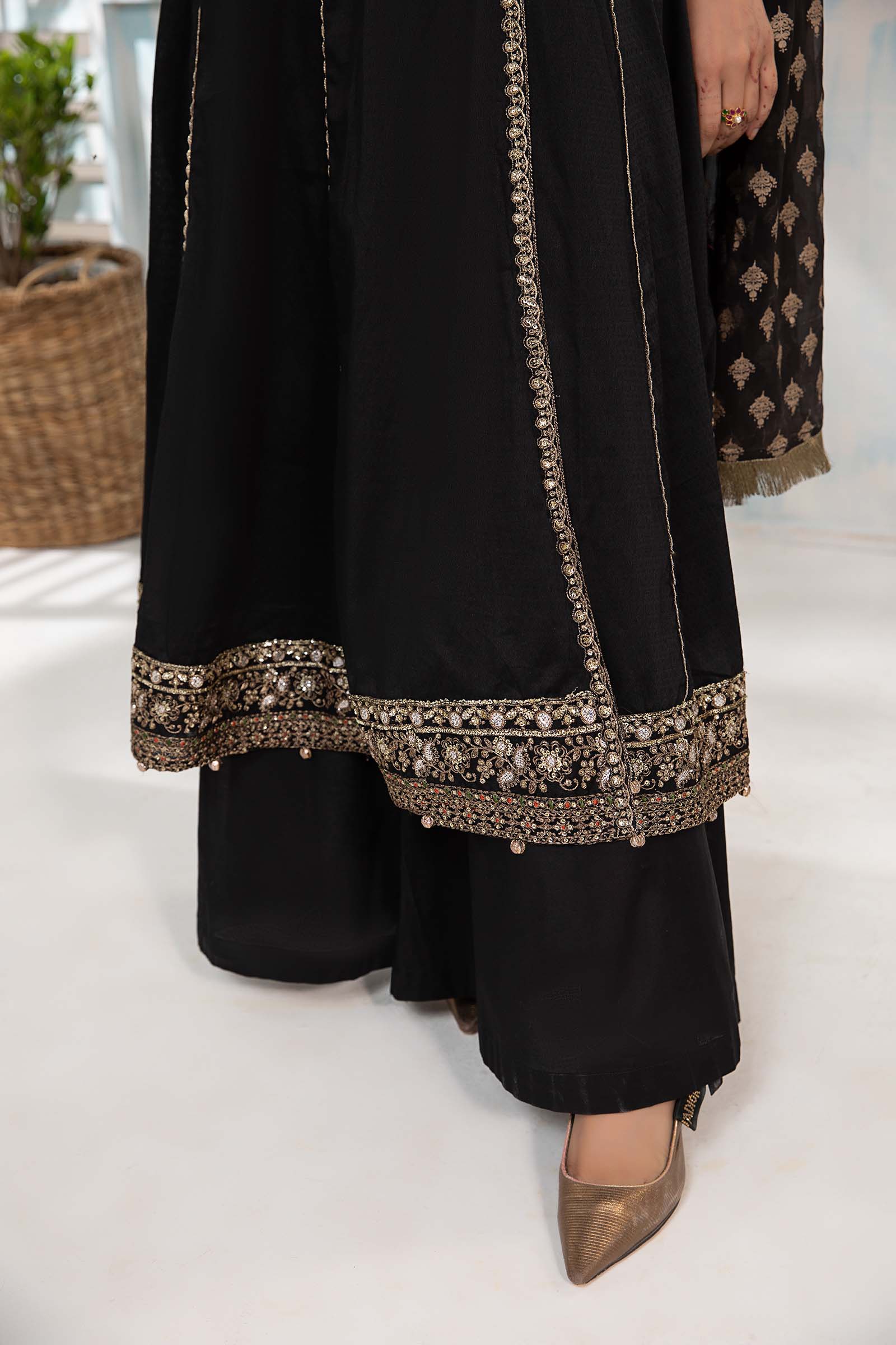 3 Piece Dyed Lawn Suit