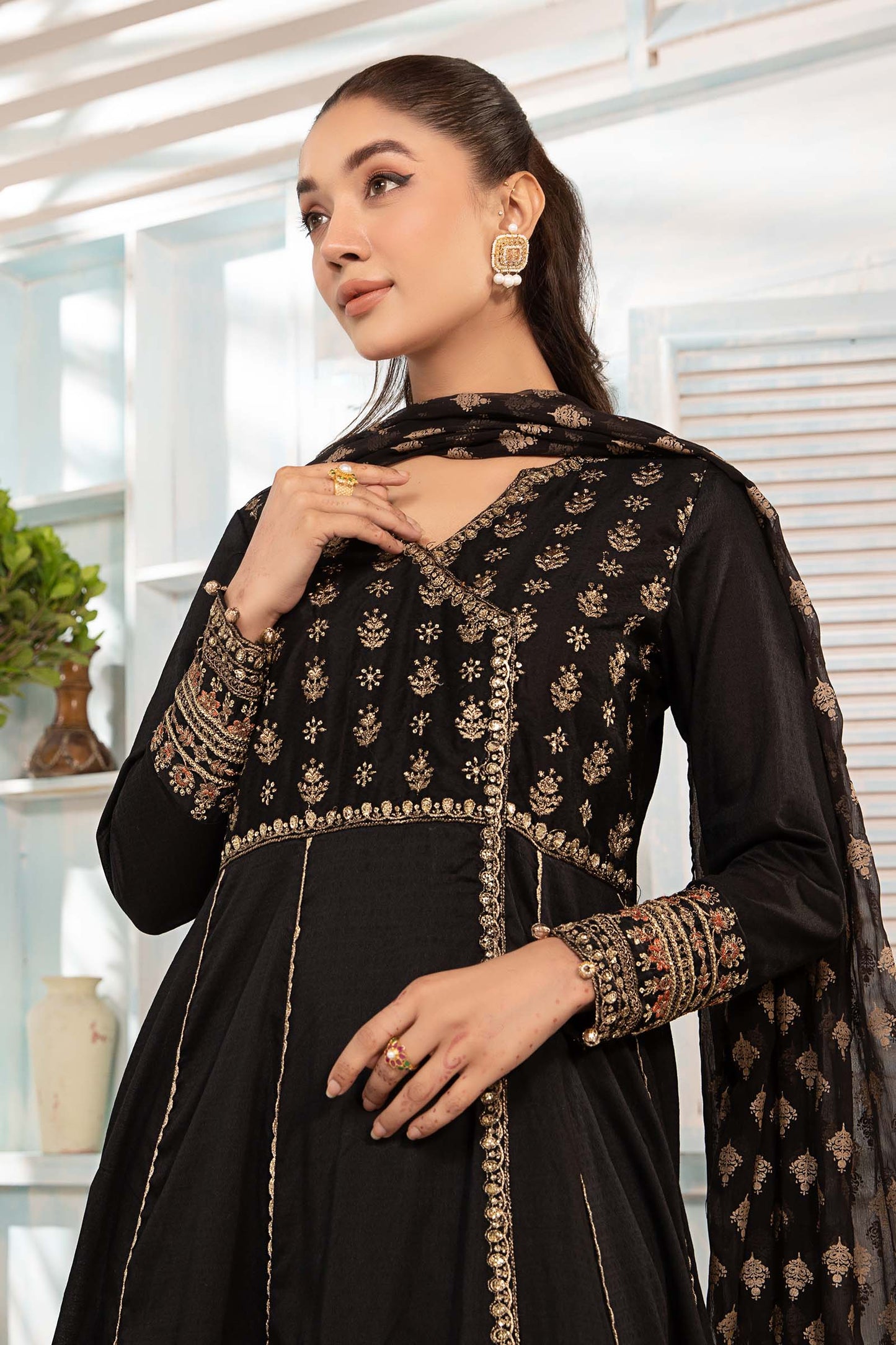 3 Piece Dyed Lawn Suit