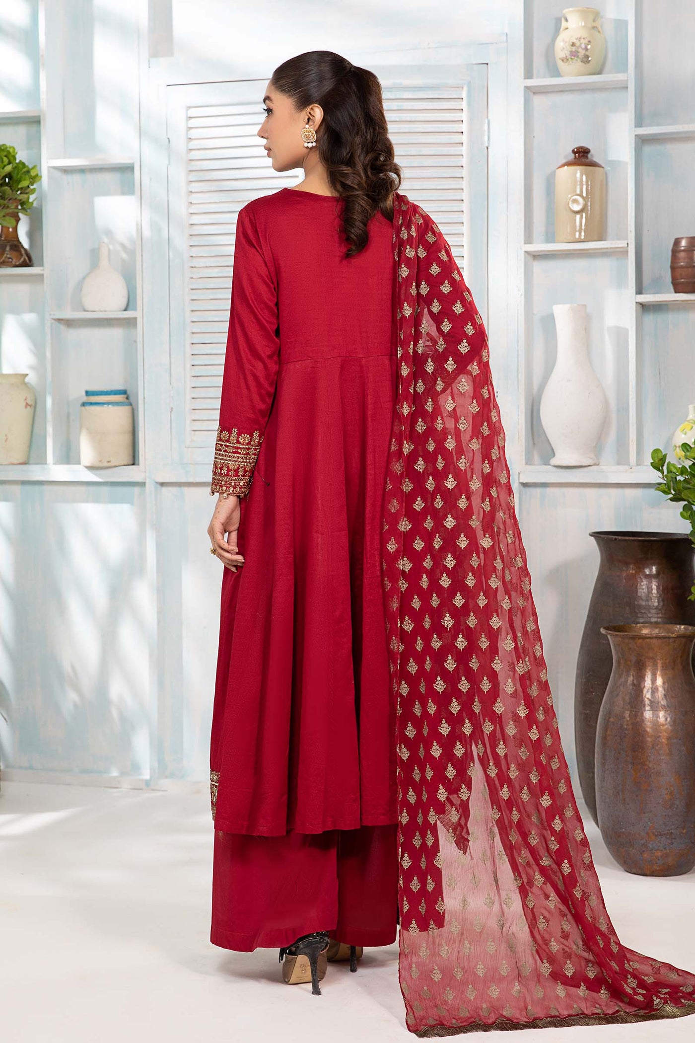 3 Piece Dyed Lawn Suit